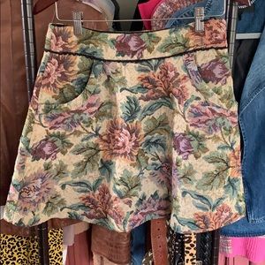 Free People floral miniskirt size 6